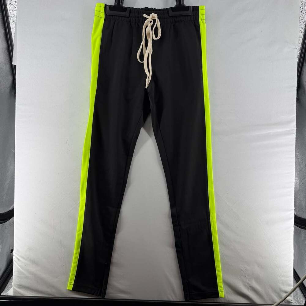 0175 EPTM Track Pants Black Neon Green Size S